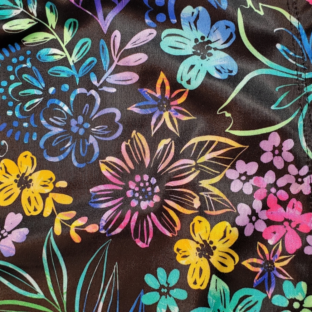 Wonder Nation Floral Swim Top size L (10-12) - Picture 2 of 9